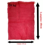 Saci Raschel Rosu 20KG